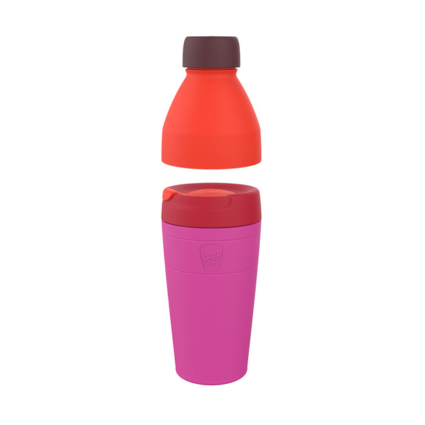 KeepCup Traveller Thermal KIT (pohár a fľaša 2v1) Afterglow L (454/660 ml)