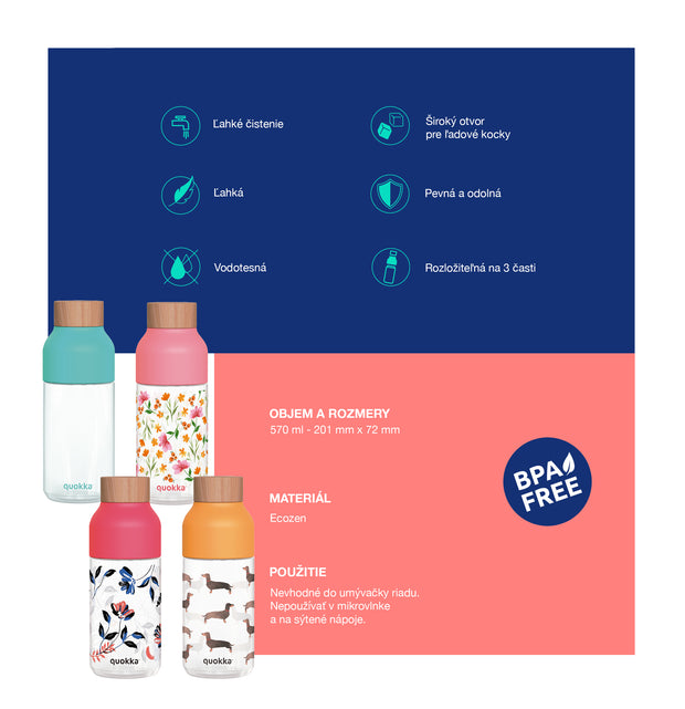 QUOKKA Tritan Ice 570 ml - Pine Green