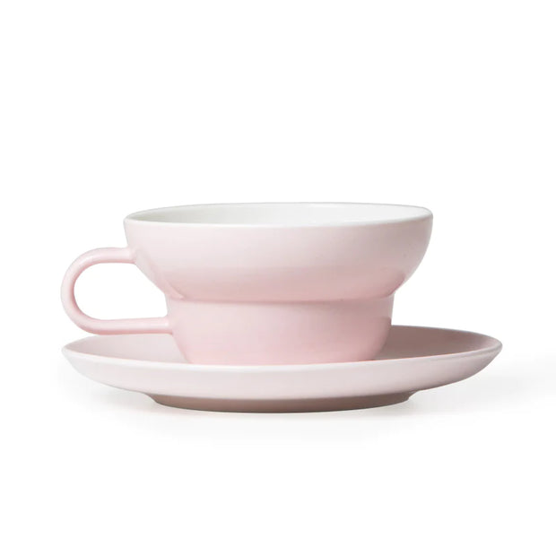 Acme & Co Bibby Tea šálka / podšálka, 250 ml - ružová