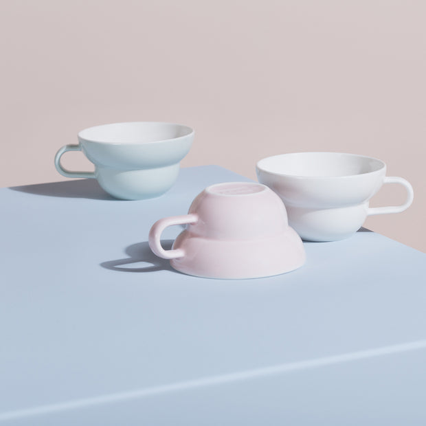 Acme & Co Bibby Tea šálka / podšálka, 250 ml - svetlozelená