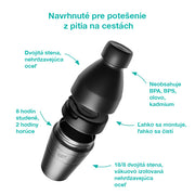 KeepCup Traveller Thermal KIT (pohár a fľaša 2v1) Nitro Black M (340/530 ml)