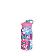 QUOKKA Kids Thermal Pop With Strap 445 ml - Blooming Garden