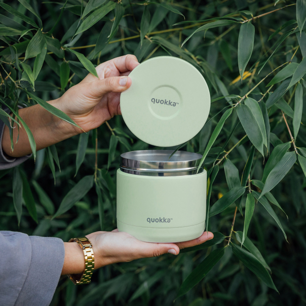 QUOKKA Thermal Food Jar 604 ml - Pastel Green