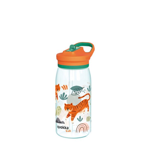 QUOKKA Kids Tritan Glow With Strap 580 ml - Tigers