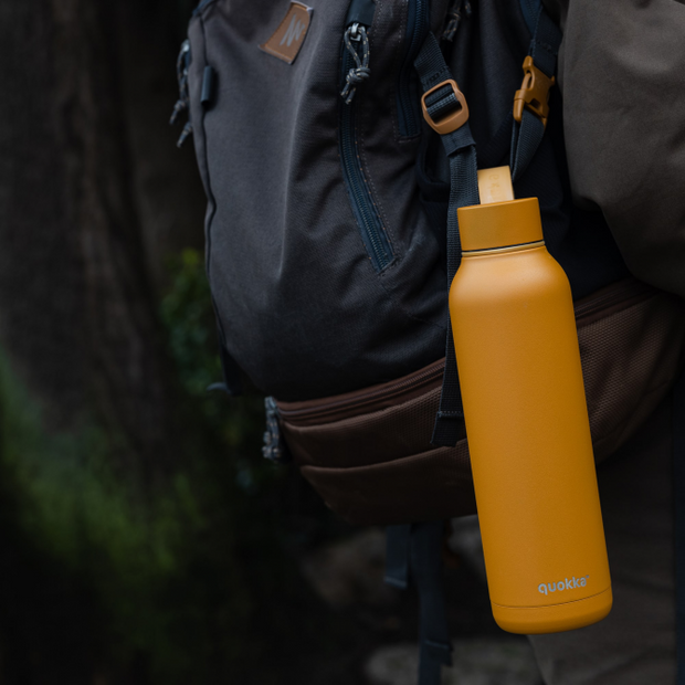 QUOKKA Thermal Solid With Strap 630 ml - Mustard