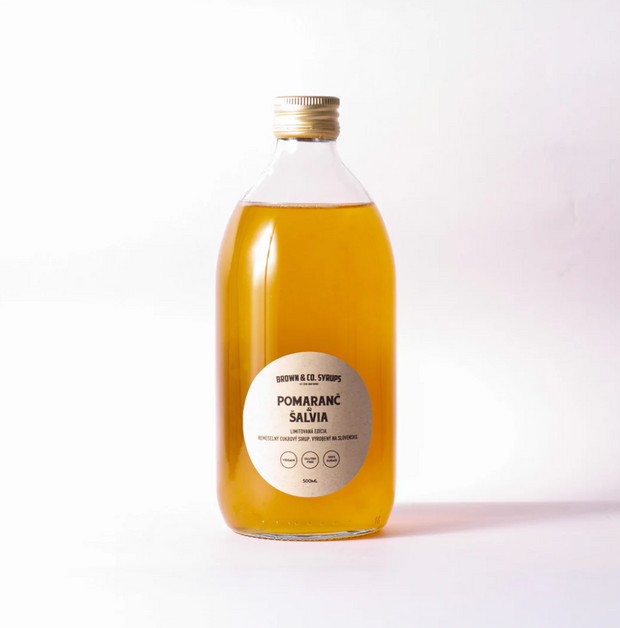 Sirup Brown & Co - Pomaranč & Šalvia, 500 ml