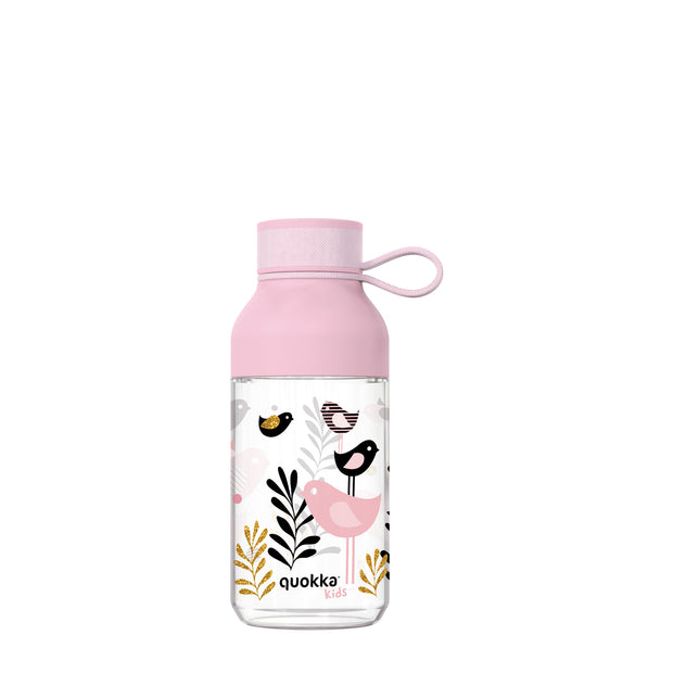 QUOKKA Kids Tritan Ice With Strap 430 ml - Birds