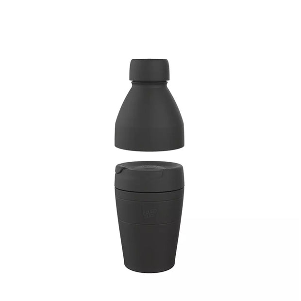 KeepCup Traveller Thermal KIT (pohár a fľaša 2v1) Black M (340/530 ml)