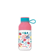 QUOKKA Kids Tritan Ice With Strap 430 ml - Flowers