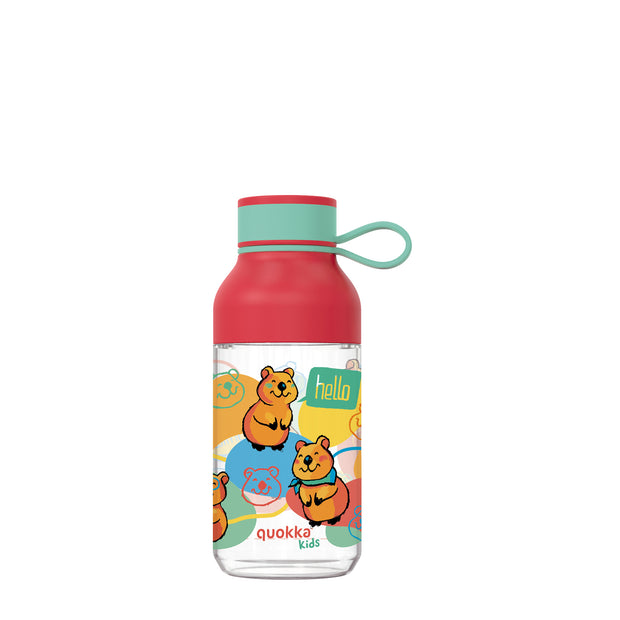 QUOKKA Kids Tritan Ice With Strap 430 ml - Happy Quokka